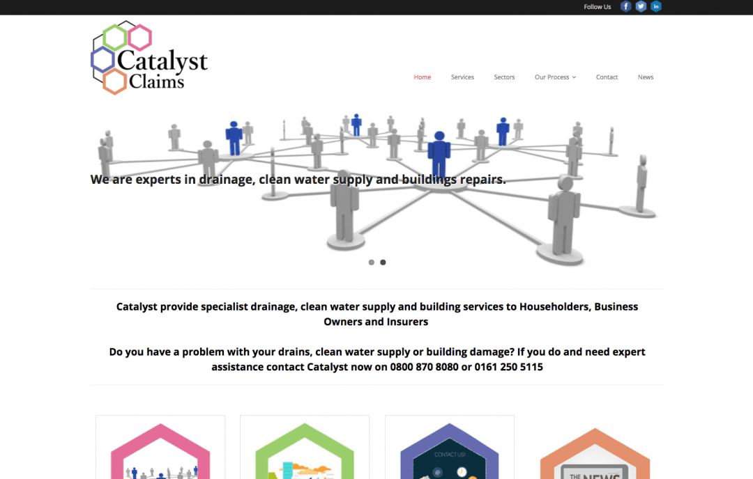 Commercial photography for Catalyst Claims in Manchester